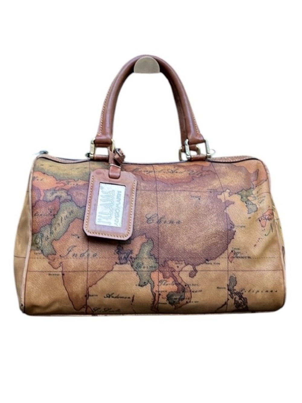 Alviero Martini Small Boston Bag - corner wear rehab